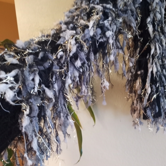 Luzabelle Vintage 80s 3D Knit Metallic Boho Classic Eclectic Boat Neck Sweater - Picture 4 of 7